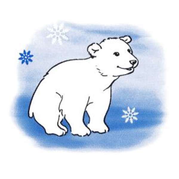 Jääkarhu +lumihiutaleet (486)