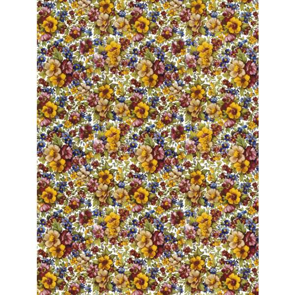 Syksyinen kukkamekko- kangas (8)