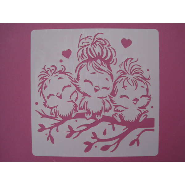 Iloiset linnut oksalla (1058) 