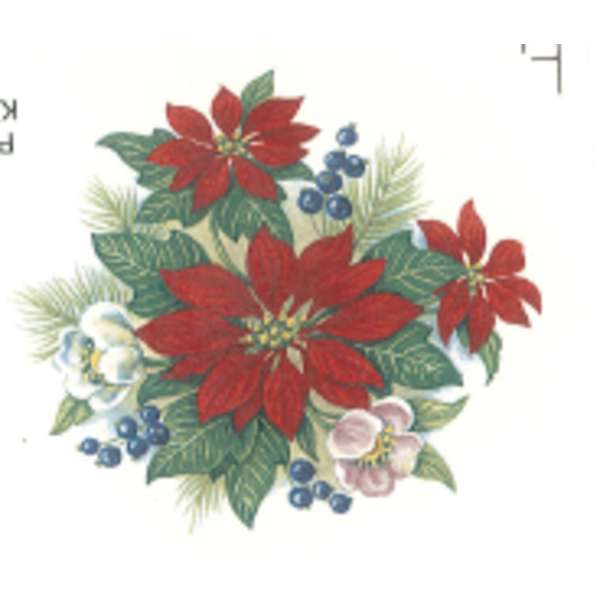 Joulutähti ja siniset marjat  PD 107L (704) (m)