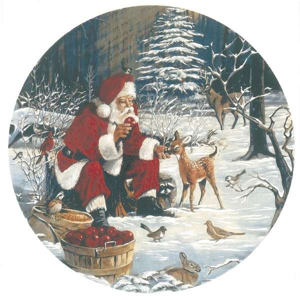 A 57454 Joulupukki ja metsäneläimet (729)